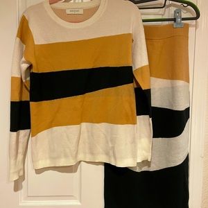 Likely new sweater set. Top & skirt